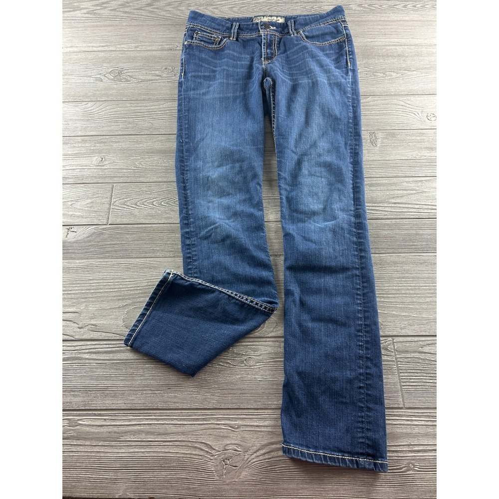 BKE Addison Jeans Womens 29L Skinny Blue Denim Low Rise Dark Wash Tall